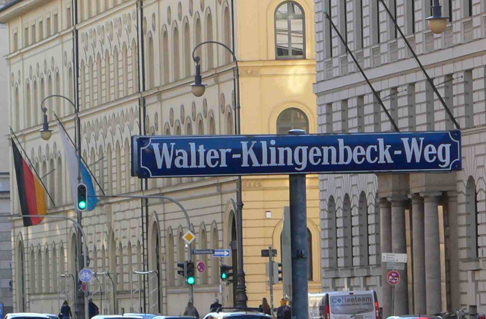  a Munich alley named after Walter Klingenbeck who served in German Resistance against the Nazis